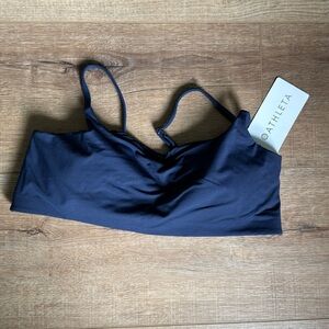 Athleta Blue Swim Bikini Top with Crossback Straps